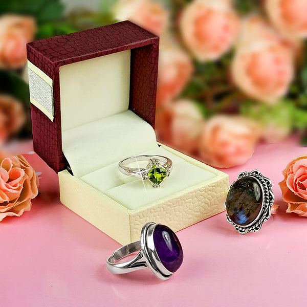 White Metal Rings