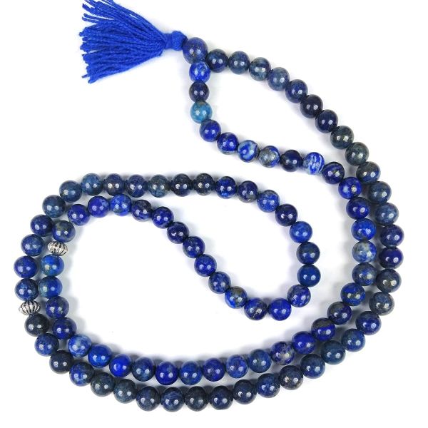 Natural Crystal Stone Tasbeeh Jaap Mala for Prayer 99 Beads 8 mm