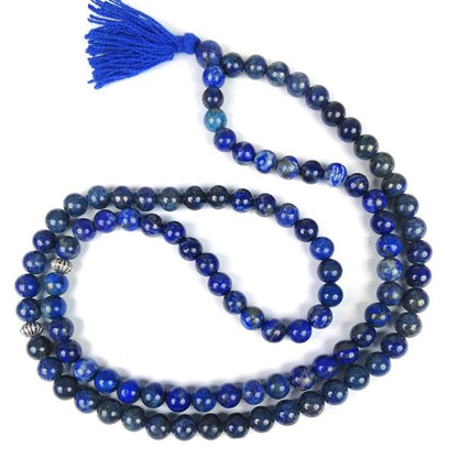 Natural Crystal Stone Tasbeeh Jaap Mala for Prayer 99 Beads 8 mm