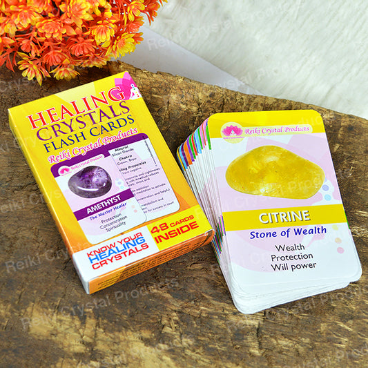Crystal Healing Cards Deck Pack of 48 Cards