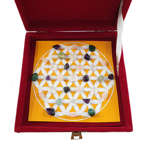 education crystal tumbles grid box