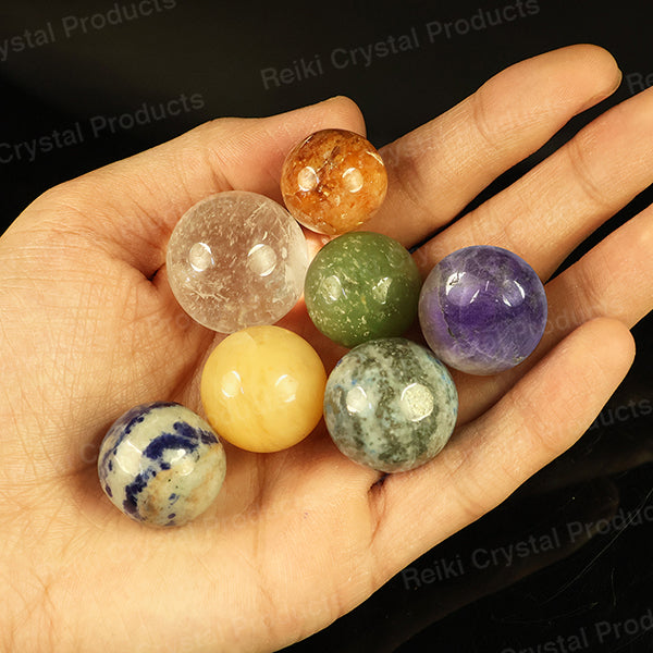 7 Chakra Balls Size 20-25 mm