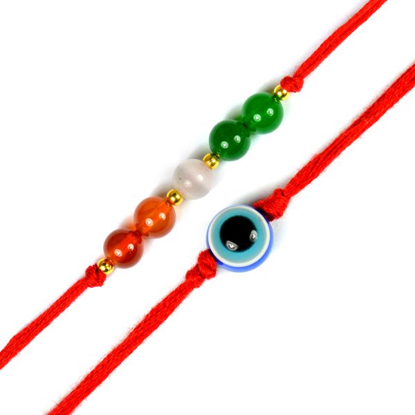 Natural Mix Semi Precious Crystal Stone Band for Brothers