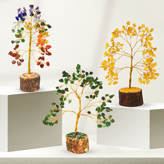 Natural Crystal Stone Tree 100 Beads