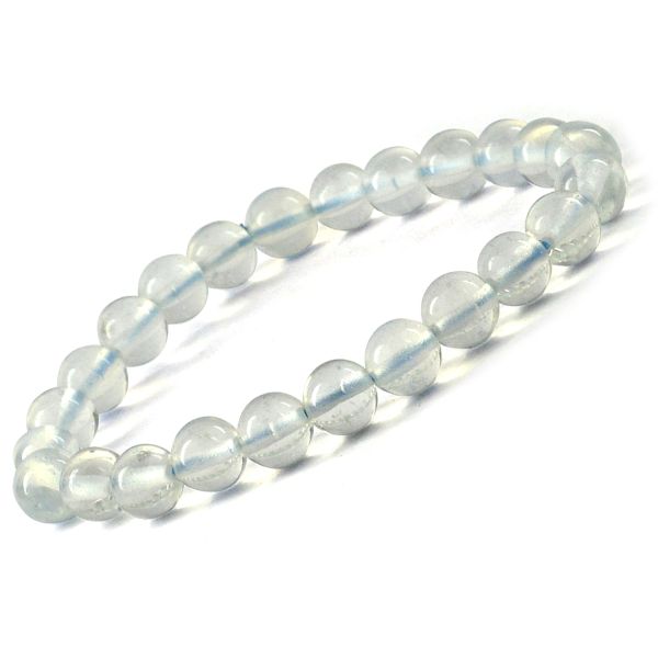 Opalite 8 mm Round Bead Bracelet