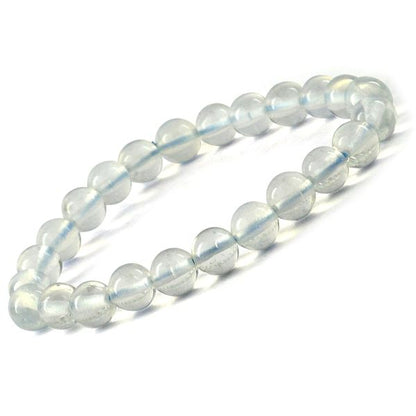 Opalite 8 mm Round Bead Bracelet