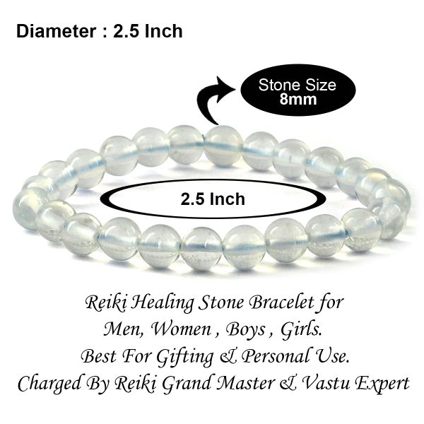Opalite 8 mm Round Bead Bracelet