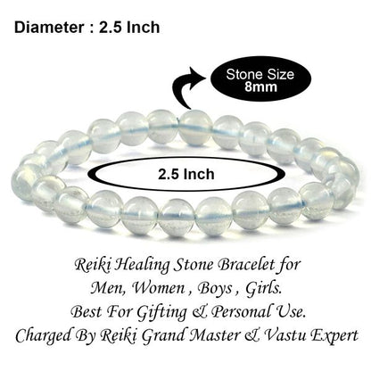 Opalite 8 mm Round Bead Bracelet