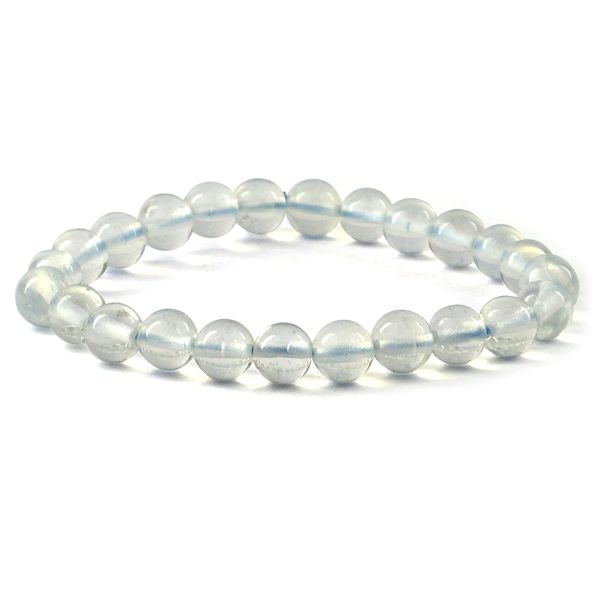 Opalite 8 mm Round Bead Bracelet