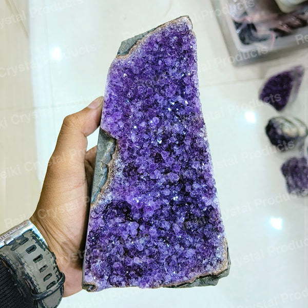 Natural Amethyst Geode Cluster Crystal Stone Raw Rough 1200 to 1300 Gram
