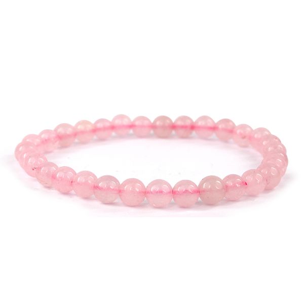 Natural Crystal Stones 6 mm Round Beads Bracelet
