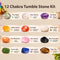 12 Chakra with Tiger Eye Tumble Stone Kit