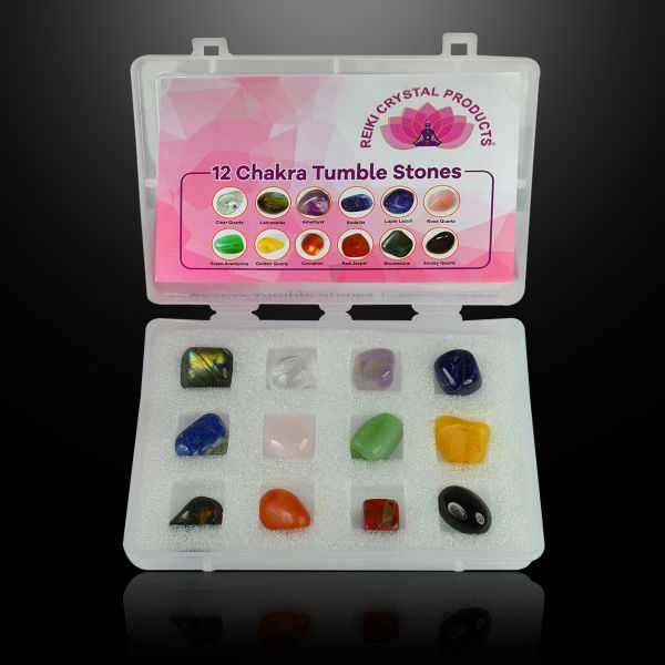 12 Chakra with Smoky Quartz Tumble Stone Kit