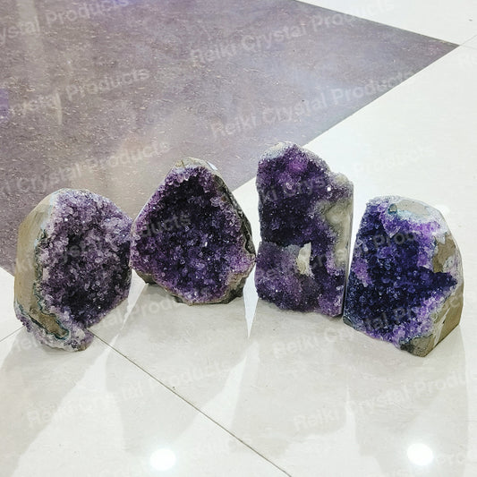 Natural Amethyst Geode Cluster Crystal Stone Raw Rough 1400-1500 Gram
