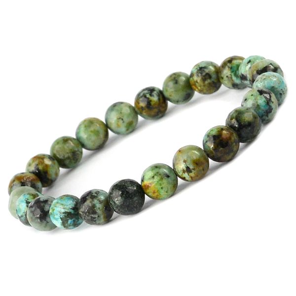 Natural Crystal Stone 8 mm Faceted Bead Bracelet for Unisex