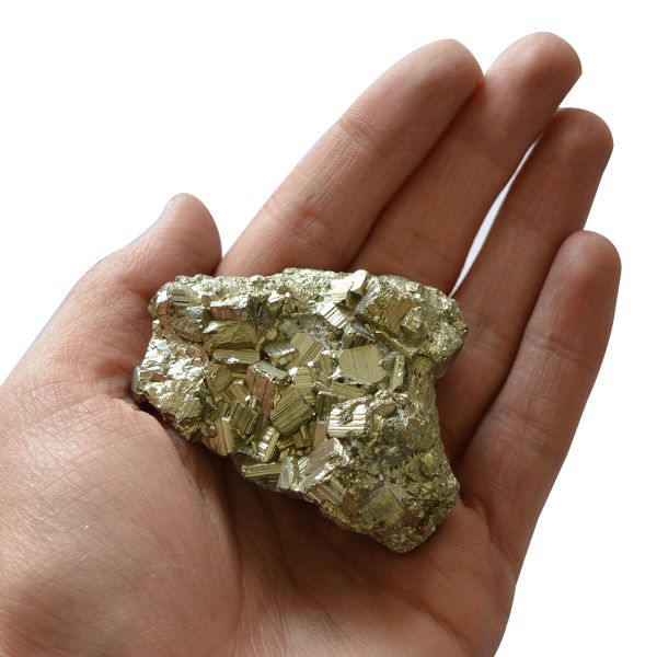 Certified Natural Pyrite Raw / Rough Cluster / Peru Pyrite for Healing / Vastu / Gifts / Wealth, Attracts Business Luck-90 Gm