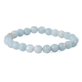 Aquamarine Crystal Bracelet | Natural Healing Gemstone Bracelet for Courage & Clarity