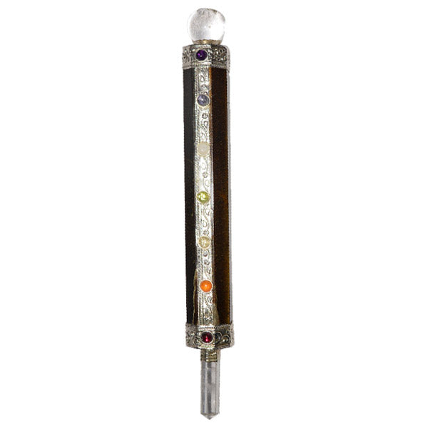 Tiger Eye Crystal Healing Wand