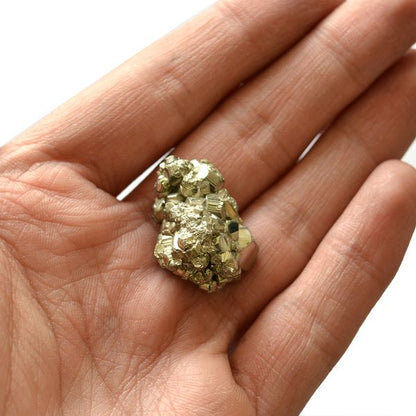 Certified Natural Pyrite Raw / Rough Cluster / Peru Pyrite 20 gram
