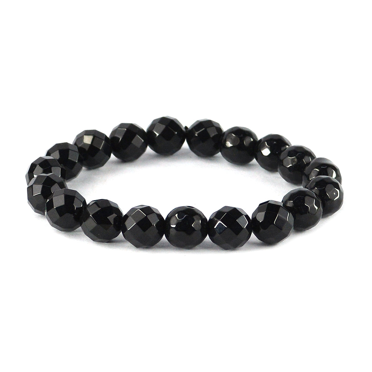 Black Onyx Crystal Bracelet | Natural Healing Gemstone Bracelet for Strength & Focus