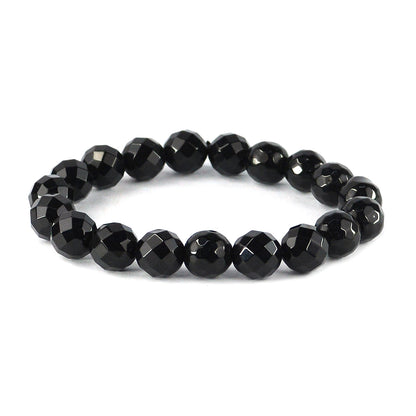 Black Onyx Crystal Bracelet | Natural Healing Gemstone Bracelet for Strength & Focus