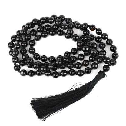 Natural Crystal Stone 8 mm 108 Round Beads Mala for Unisex