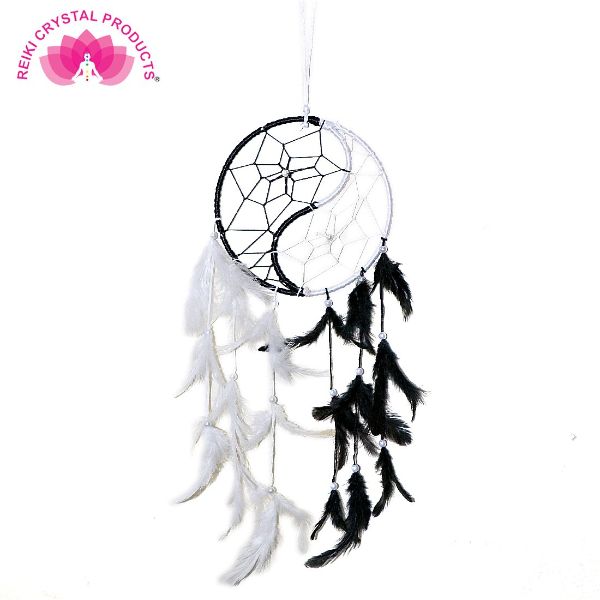 Yin Yang Dream Catcher Wall Hanging for Positive Energy, Thinking and Protections