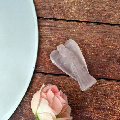 Natural Crystal Angel Size 2.4 cm (1 inch)