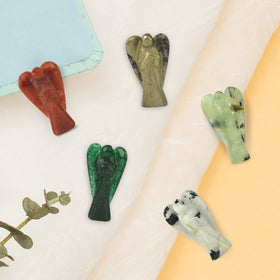 Natural Crystal Angel Size 2.4 cm (1 inch)