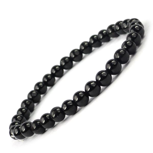 Natural Crystal Stones 6 mm Round Beads Bracelet