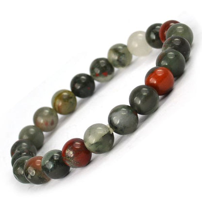 Natural Crystal Stones 8 mm Round Bead Bracelet