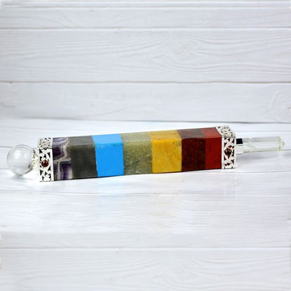 7 Chakra Bonded Healing Wand Size 17 cm