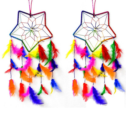 Star Shape Dream Catcher Wall Hanging for Positive Energy