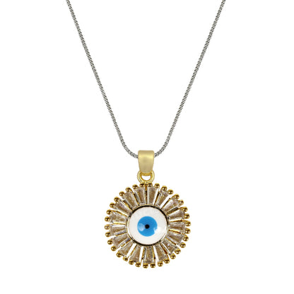 Evil Eye Round Pendant