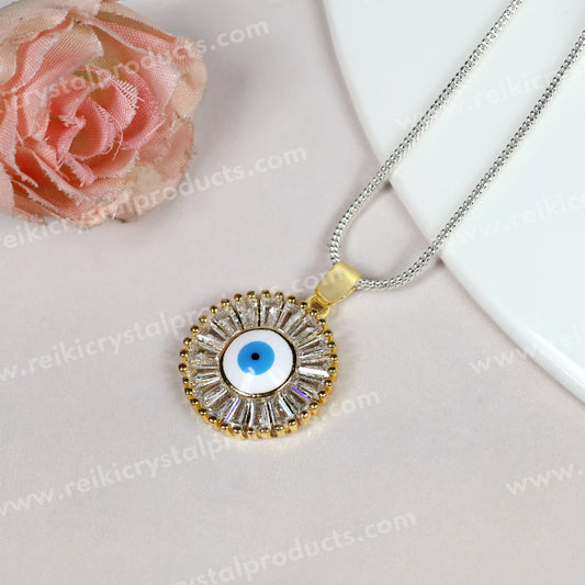 Evil Eye Round Pendant
