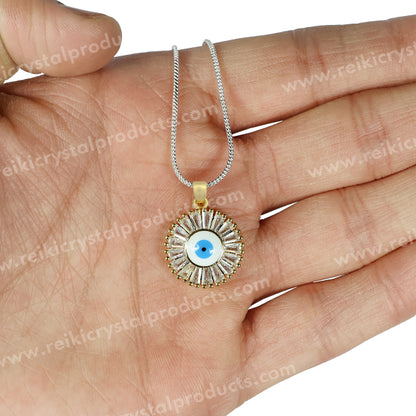 Evil Eye Round Pendant
