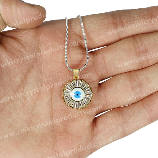 Evil Eye Round Pendant