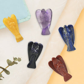 Natural Crystal Angel Size 5 cm (2 inch)