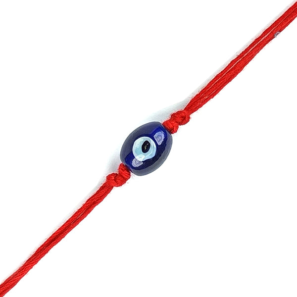Natural Mix Crystal Stone Evil Eye Charm Band for Brothers 2Pc