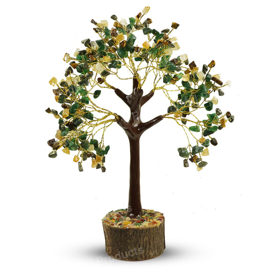 Natural Crystal Stone Money Wealth Tree 300 Chip Beads for Decorative Showpiece