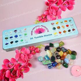 full chakra balancing crystal stones set root to crown
