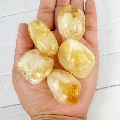 Brazilian Honey Citrine Tumble Stone