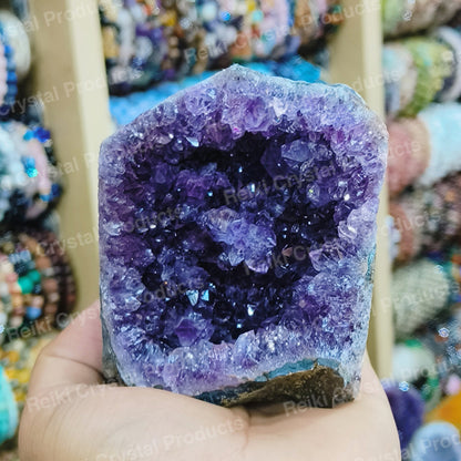 Natural Amethyst Geode Cluster Crystal Stone Raw Rough 400 - 500 gram