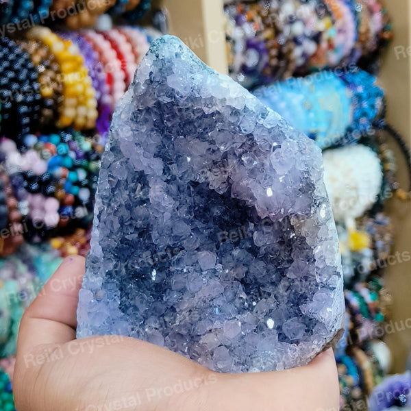 Natural Amethyst Geode Cluster Crystal Stone Raw Rough 400 - 500 gram