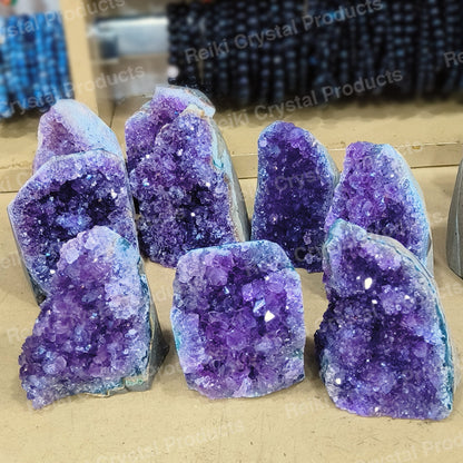 Natural Amethyst Geode Cluster Crystal Stone Raw Rough 400 - 500 gram