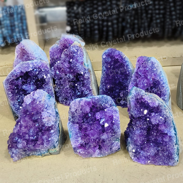 Natural Amethyst Geode Cluster Crystal Stone Raw Rough 400 - 500 gram