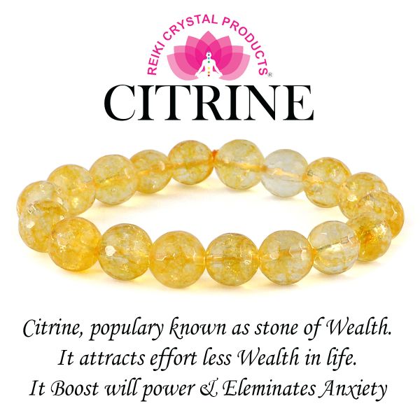 AAA Citrine 10 mm Faceted Bracelet