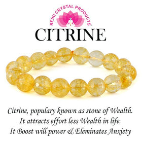 AAA Citrine 10 mm Faceted Bracelet