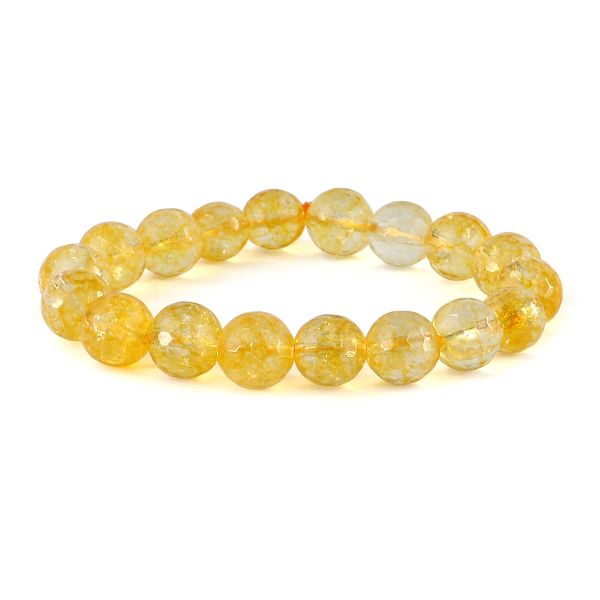 AAA Citrine 10 mm Faceted Bracelet