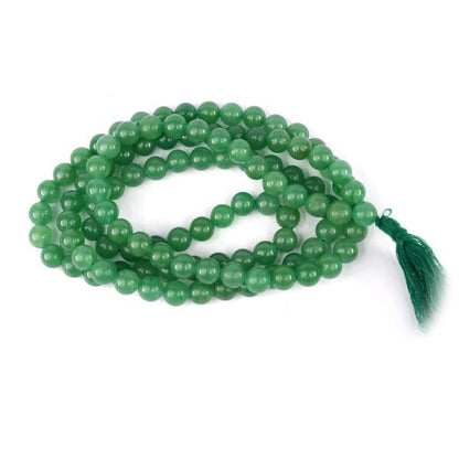 Natural Crystal Stone 8 mm 108 Round Beads Mala for Unisex